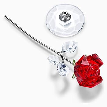 SWAROVSKI FLOWER DREAMS ROSE 薔薇 Amazon｜Swarovski Flower Dreams - レッドローズ、ラージライト